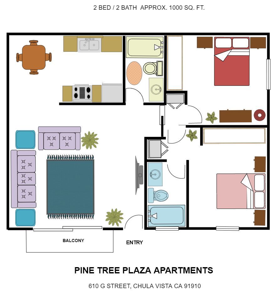 pine tree floor plan