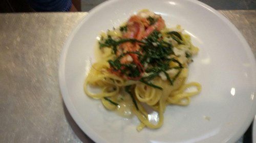 pasta con gamberi