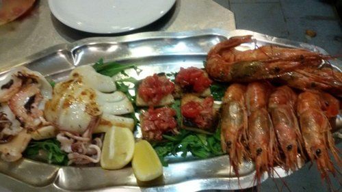 misto di pesce alla griglia