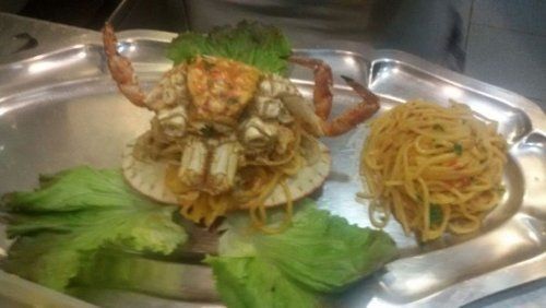 spaghetti con i granchi