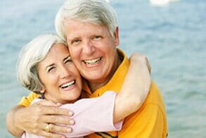 Couple Embracing  — Quality Dental Care in Griffith, IN
