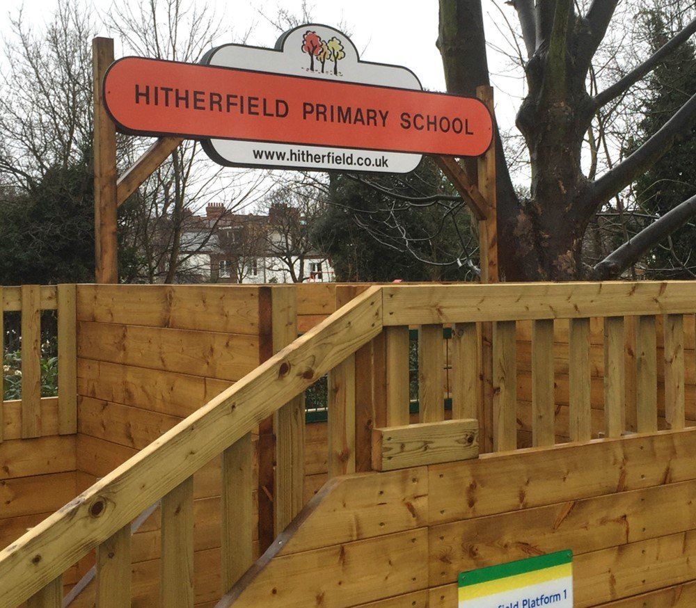 Bespoke train station sign