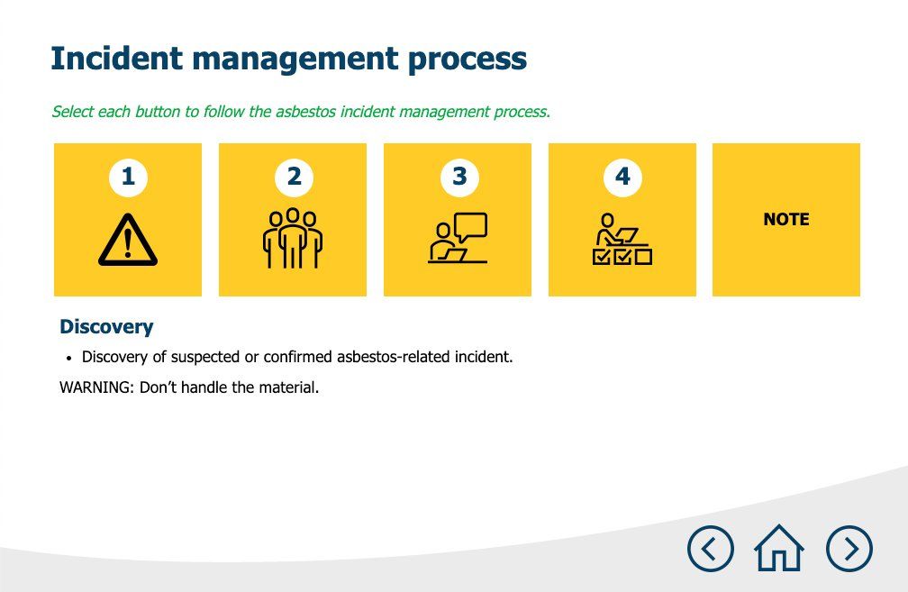 A screenshot of the incident management process.