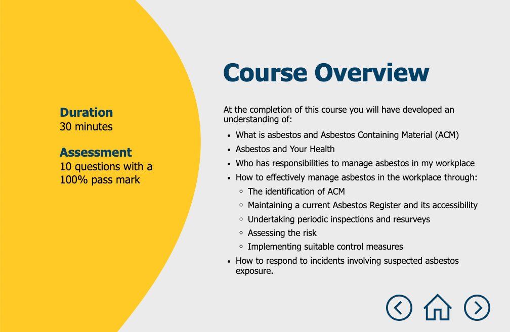 A yellow circle with the words course overview on it