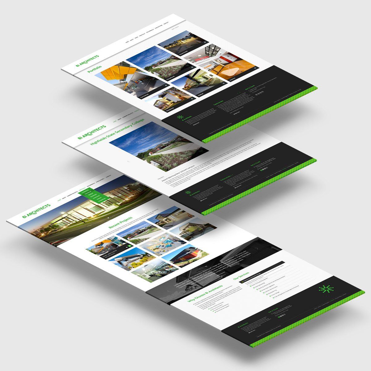 8i Architects website isometric deck