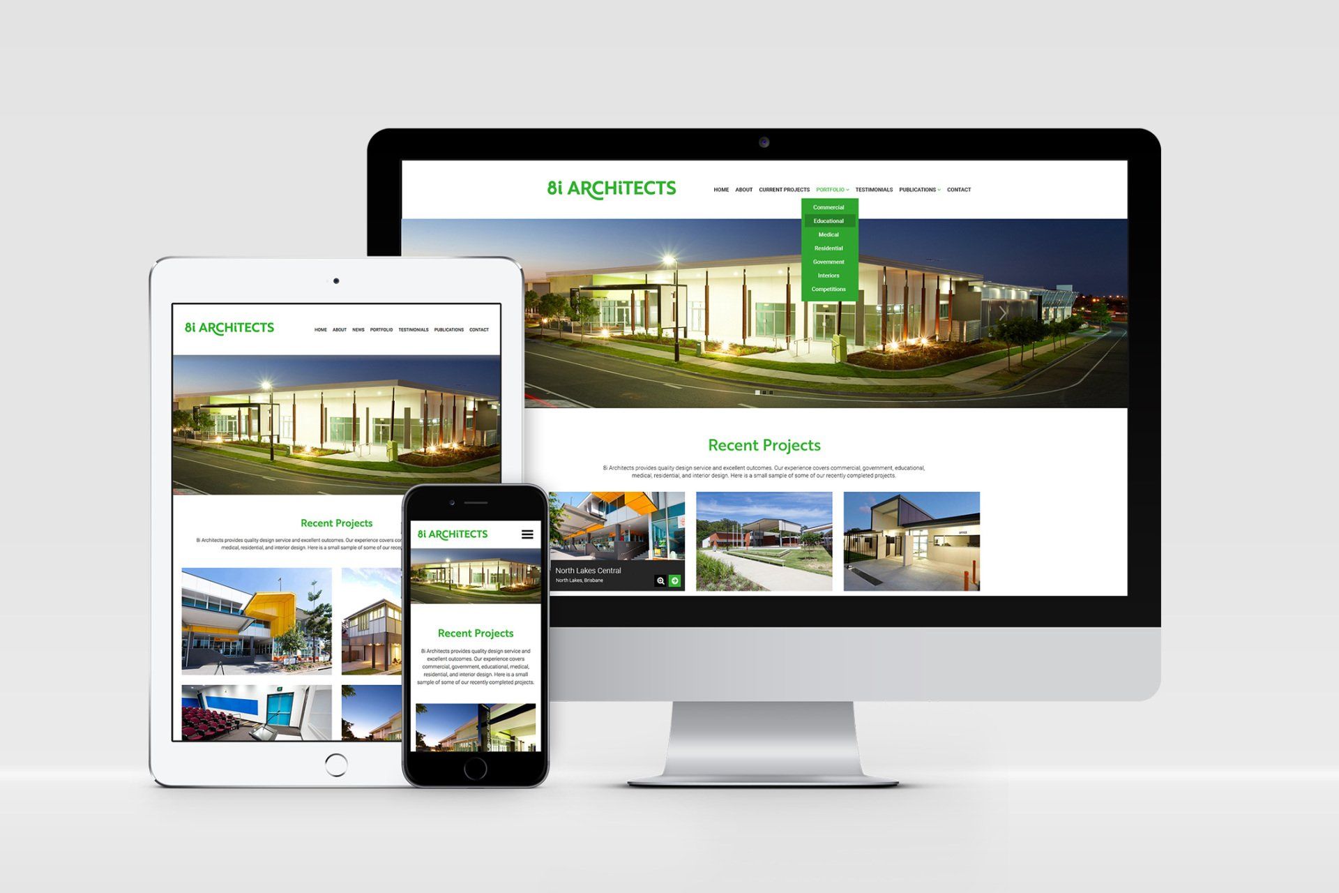 Website design for 8i Architects