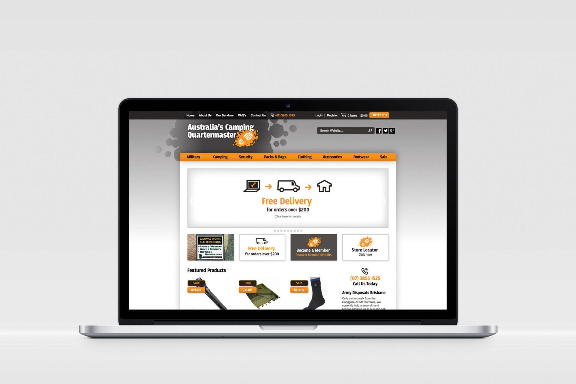 A laptop computer is open to a web page