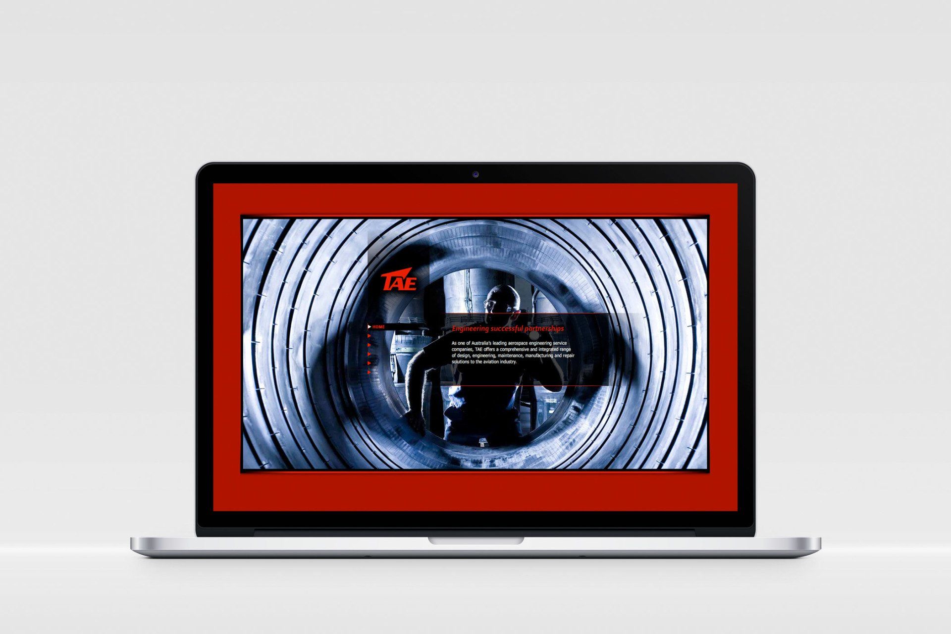 Website design for TAE aerospace engineers