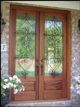 Sidewalk Arbors — Forged Ornamental Door Panel in Greensboro, NC