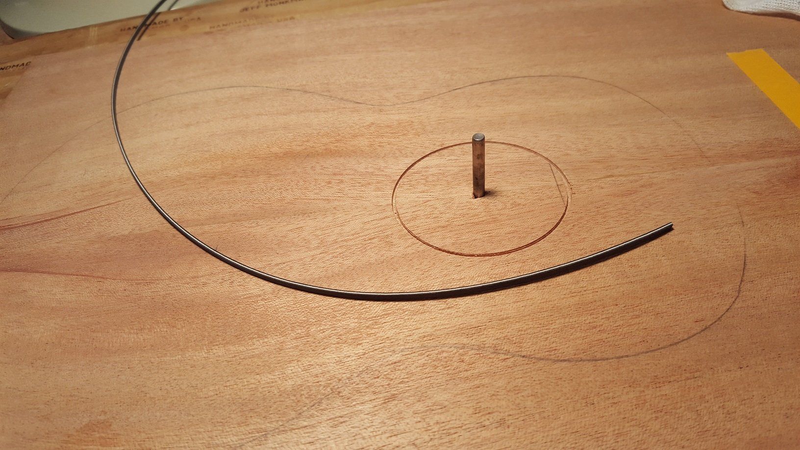 cutting ukulele rosette