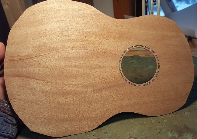 Mahogany top for a tenor uke Mahogany top ukulele