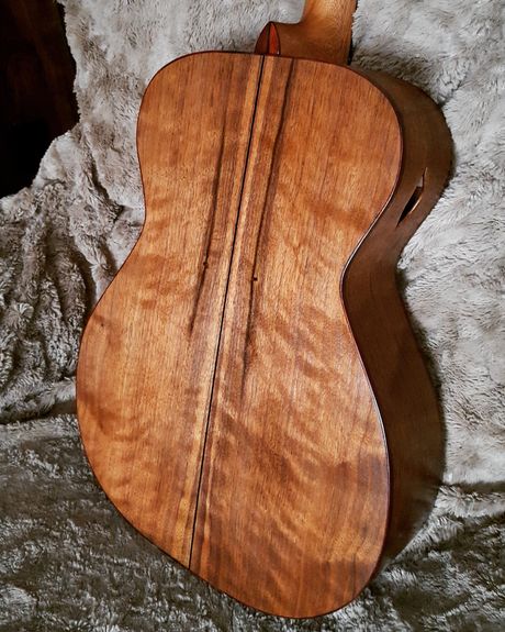 Black walnut acoustic guitar