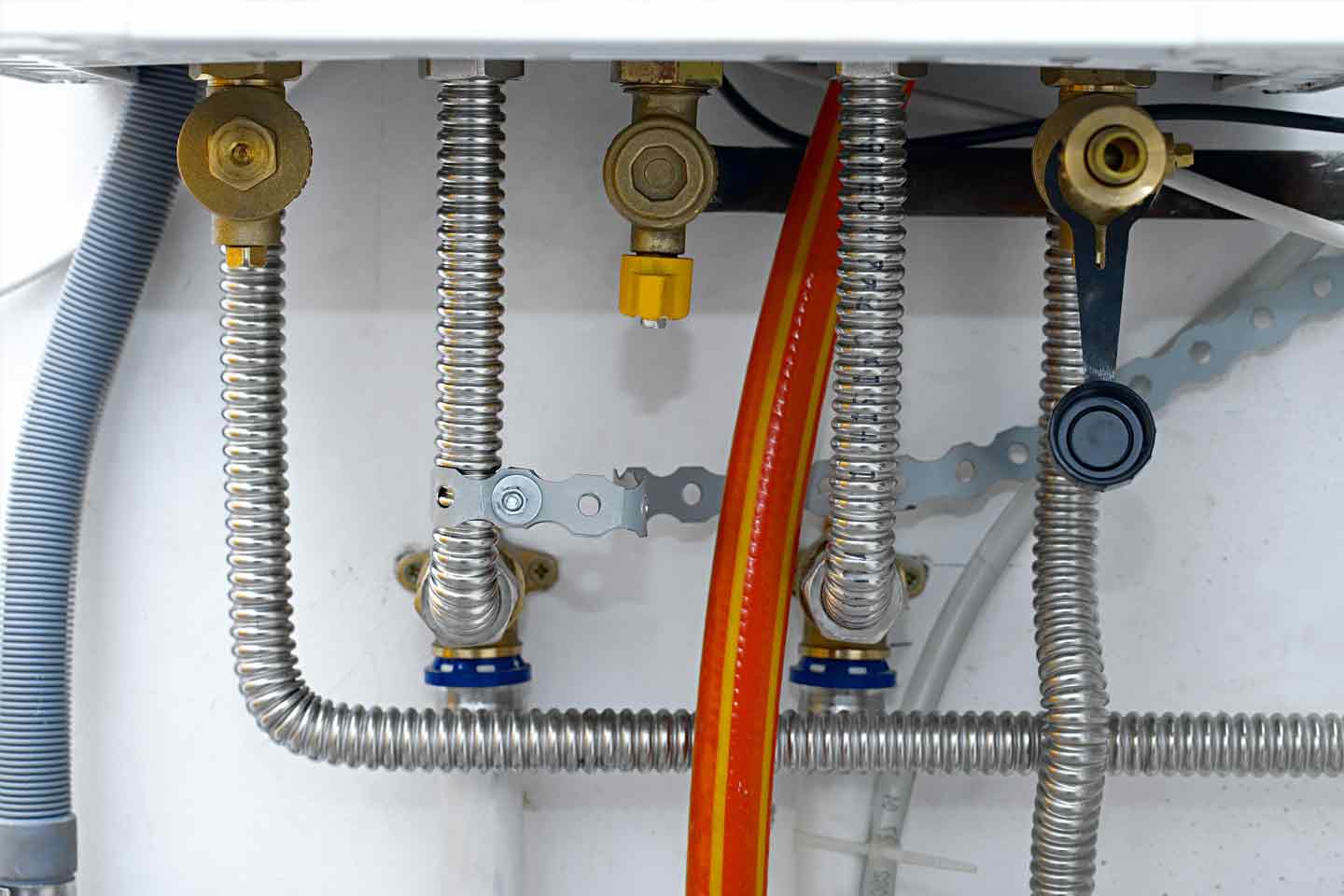 Copper Pipes — Pipes of a Heating System in San Leandro, CA Copper Pipes — Pipes of a Heating System in San Leandro, CA