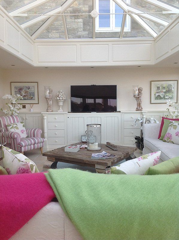 Relaxing TV room