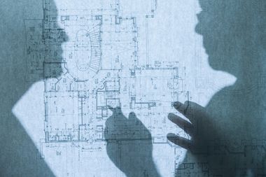 building experts discussing the building design