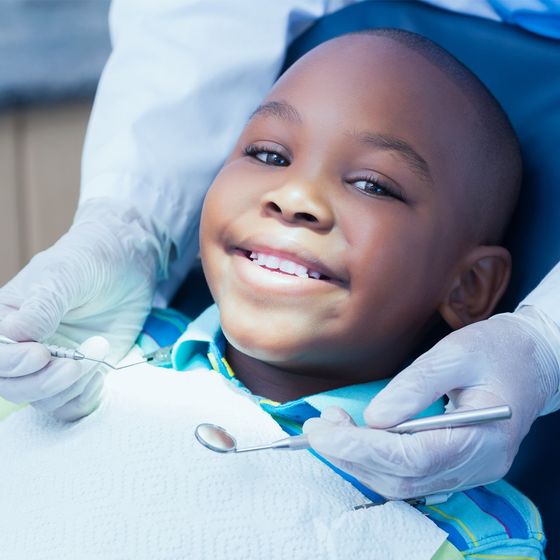 Little Boy Having Dental Checkup — Margate, FL — Crescent Dental Little Boy Having Dental Checkup — Margate, FL — Crescent Dental