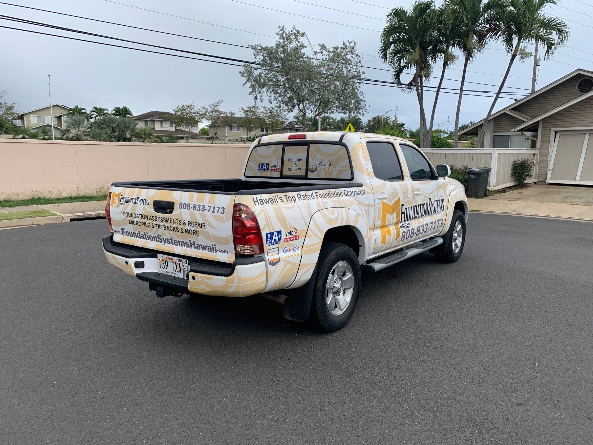 truck wrap rear view