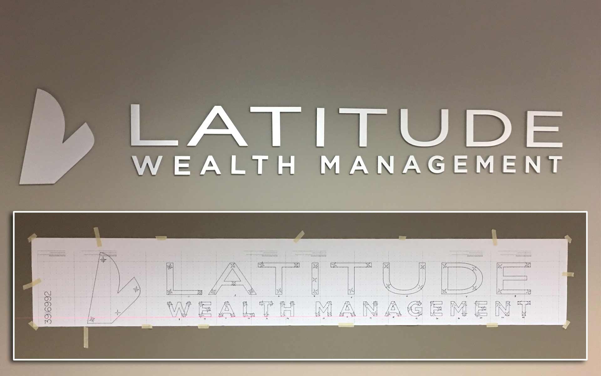 back lit signage
