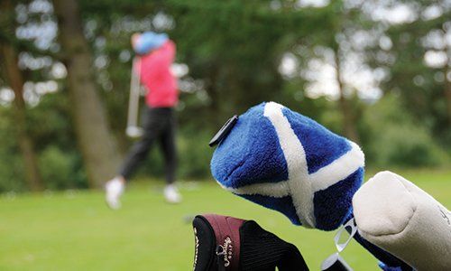 Golf player equipment for playing golf