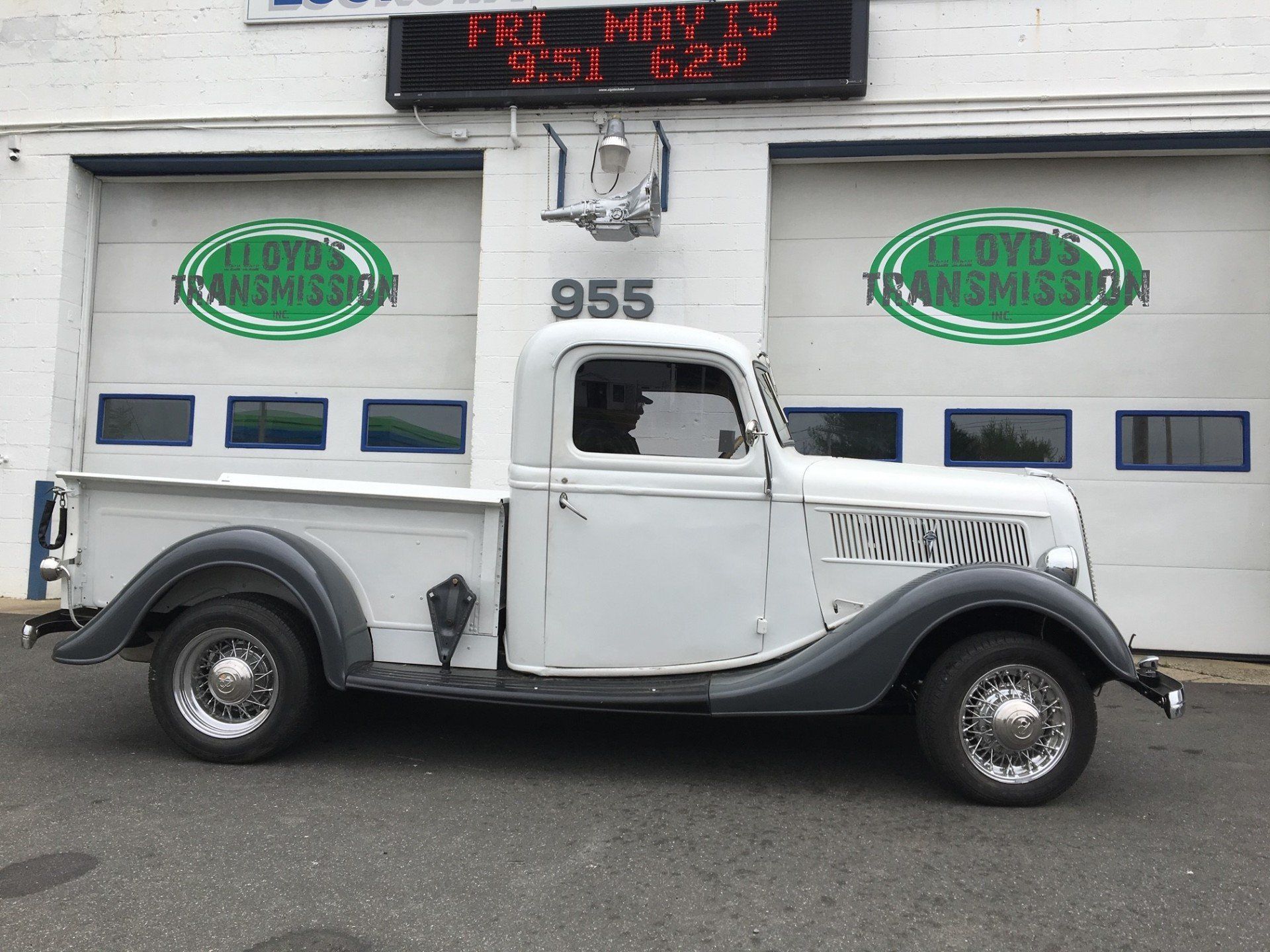 White Vintage Truck — Chicopee, MA — Lloyd's Transmission Inc.