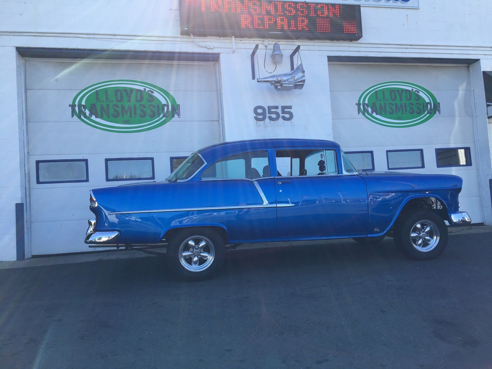 Blue Vintage Car — Chicopee, MA — Lloyd's Transmission Inc.