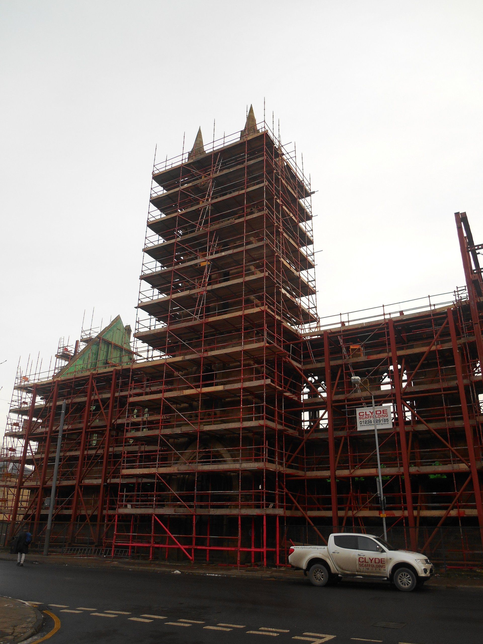 scaffolding for renovation work