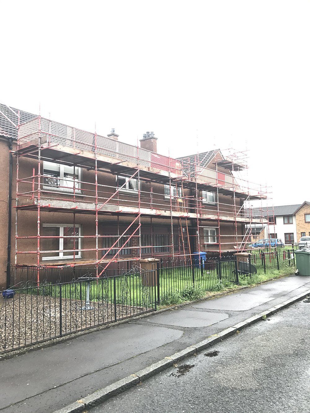 Scaffolding for rendering work