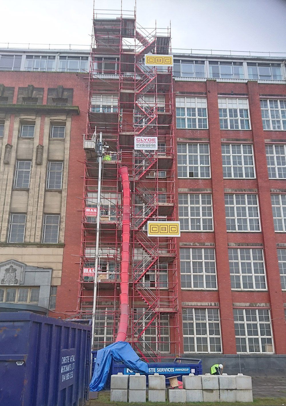 Designed cuplock stair access