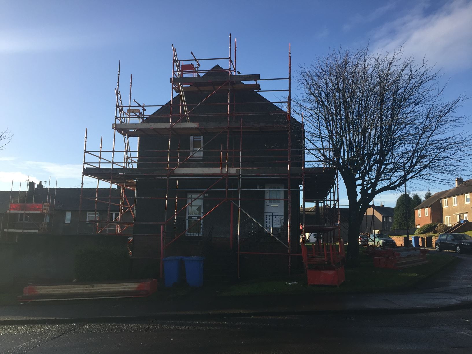 Scaffold erection
