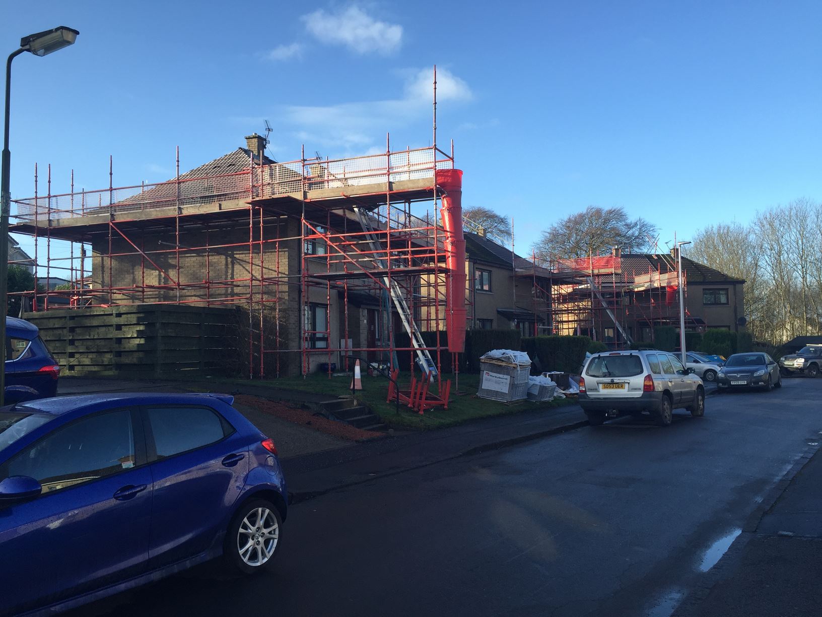 Access scaffolding work