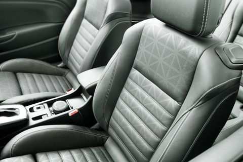 Leather car interior