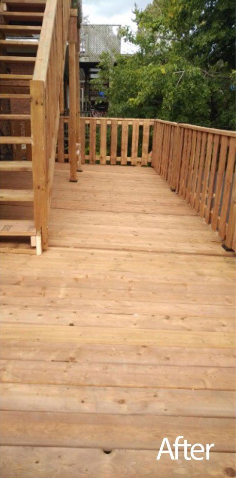 wooden deck