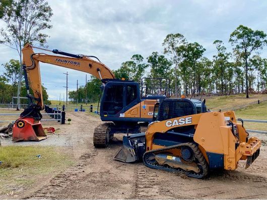 excavator on a site