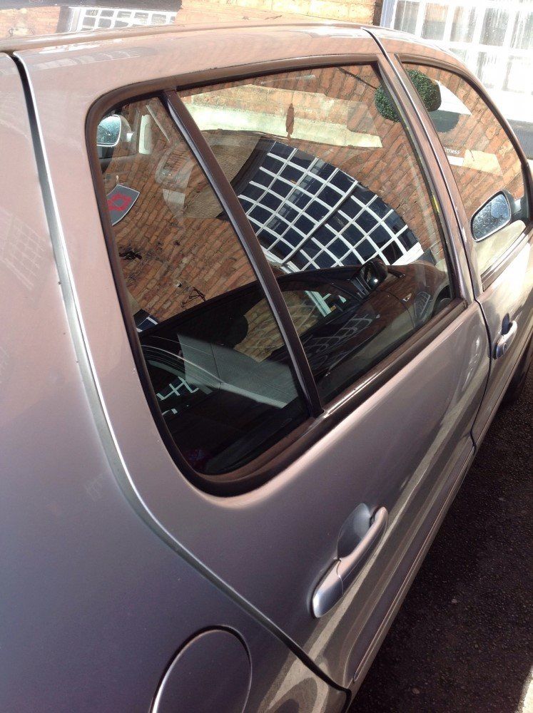 Glass repair work