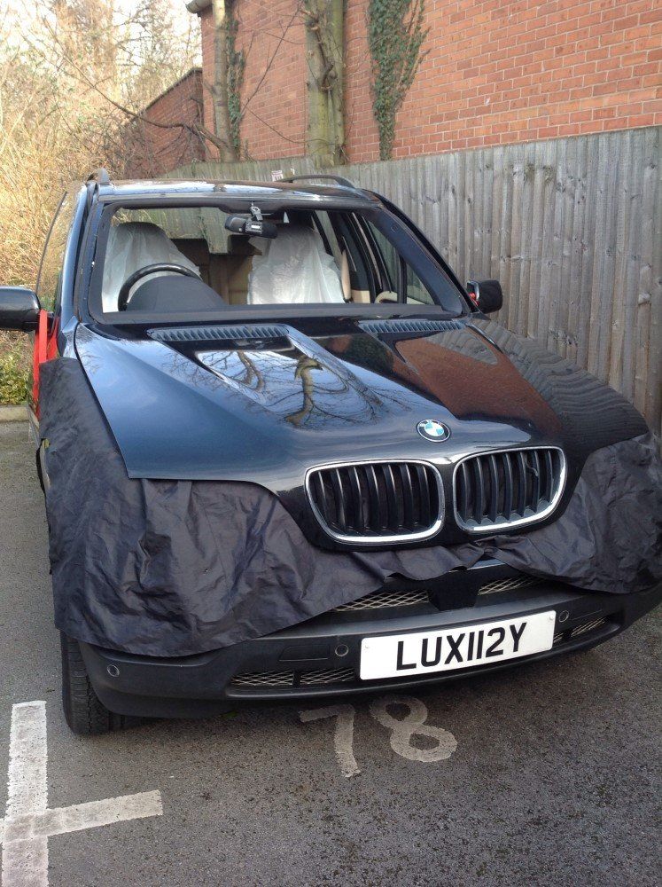 car being repaired