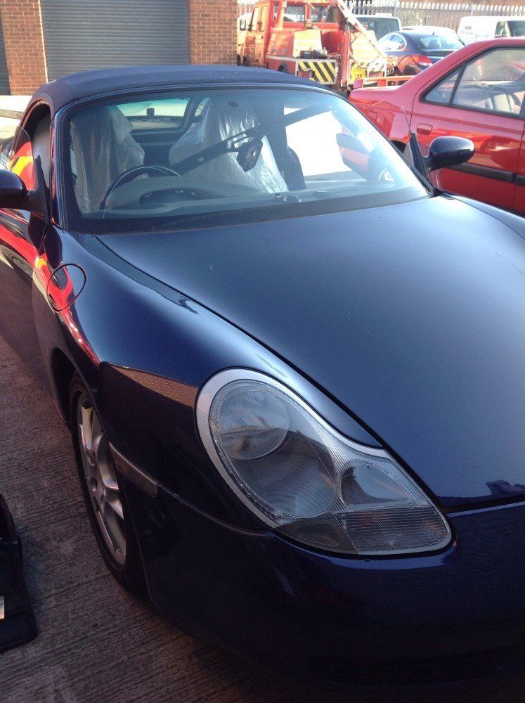 A black luxury car