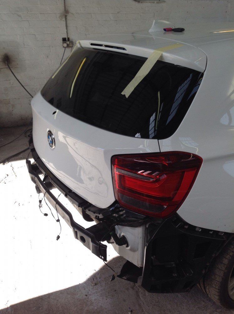 A white car