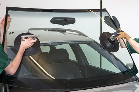 placing car glass