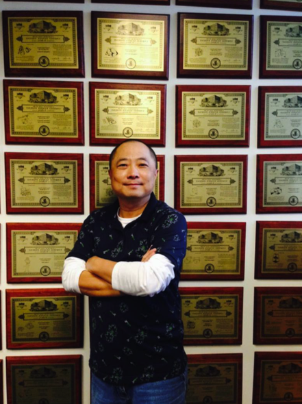 Brian Yu Zheng Patent Wall