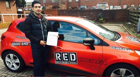 a man showing pass certificate