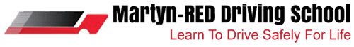 Martyn-RED driving school logo