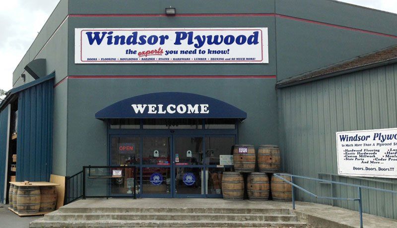 windsor plywood sign