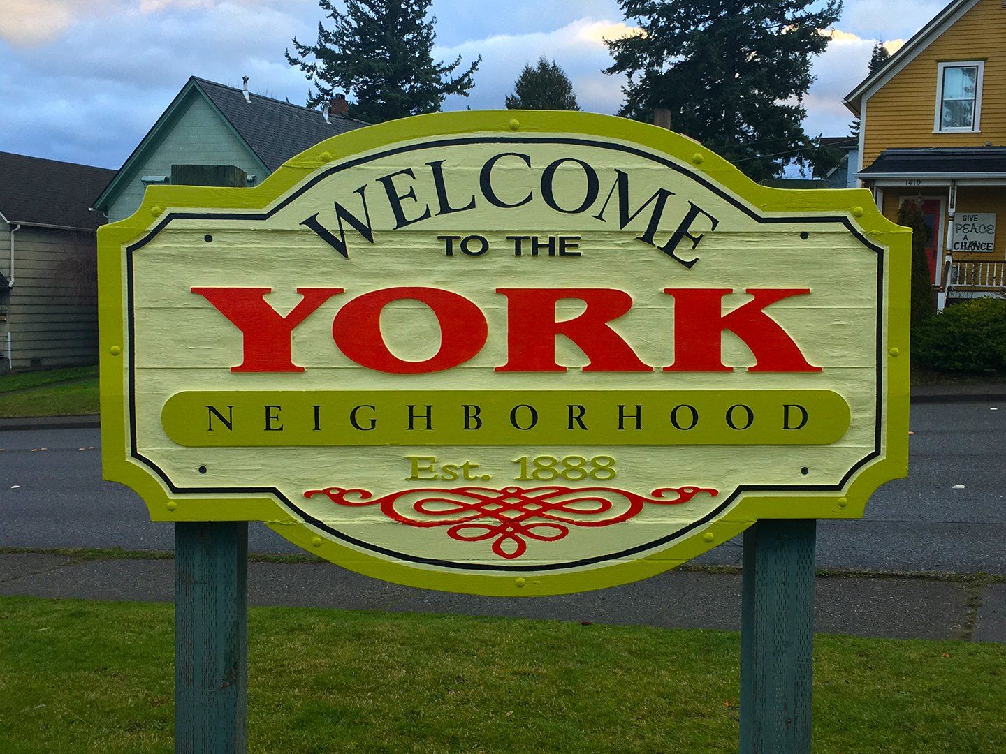 sandblasted sign