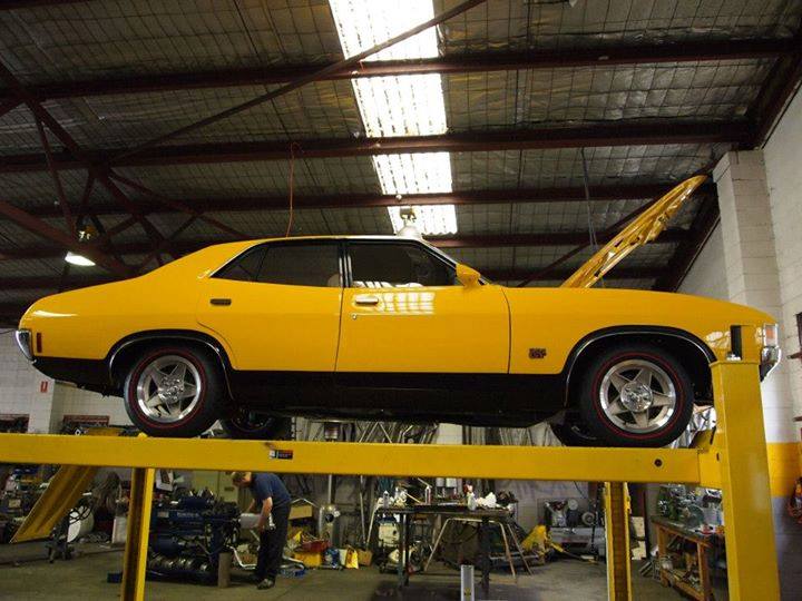 yellow car on ift
