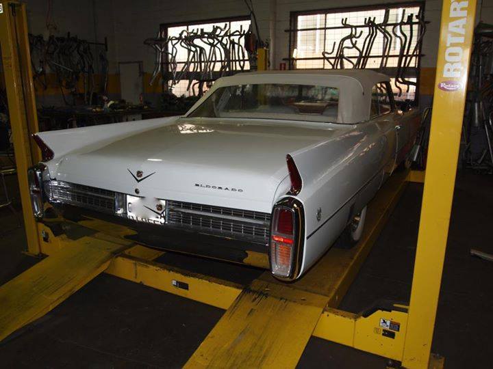 classic white car