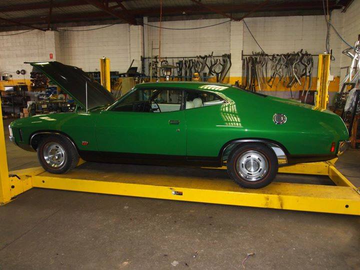 green car