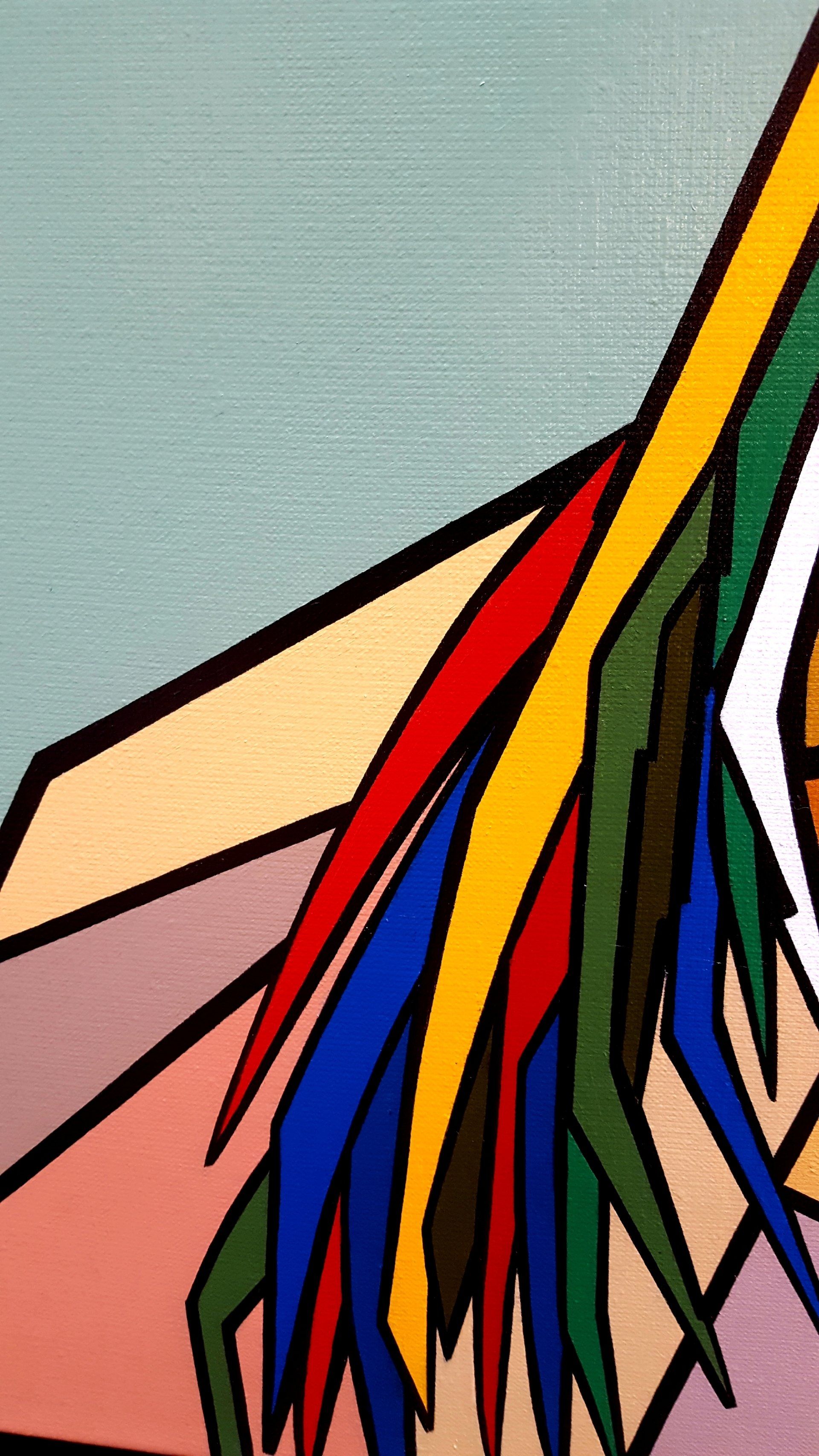 hedendaagse kunst contemporary art. contemporary art. Indiaanschilderij. Indiaan. indianpainting. indian. Stilleven. Bimu-art by Michael burgers. Modern paintings. Acrylic paintings. Dutch artitst. kunstenaar den haag. strakke schilderijen.