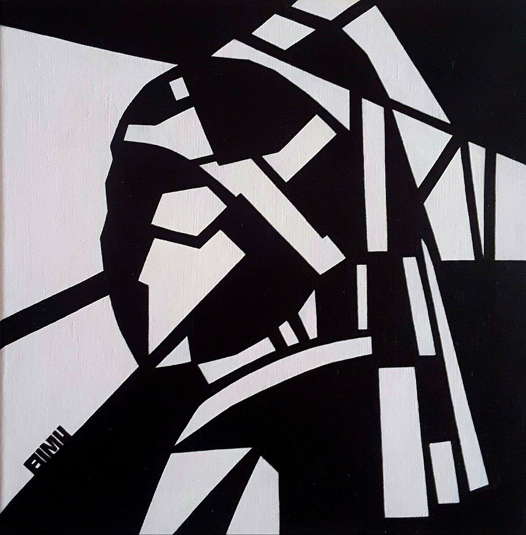 hedendaagse kunst contemporary art. Johannes vermeer.Girl with the pearl black and white painting.Portret schilderij. Portrait painting the hague. schilderij. Portrait painting the hague.Van Gogh. Vincent van gogh. michael burgers. Modern paintings. Acrylic paintings. Dutch artitst. kunstenaar den haag. strakke schilderijen.