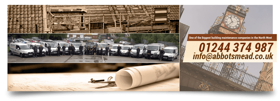 Building maintenance services based in Chester. Contact Abbots Mead for your building improvements Building maintenance image