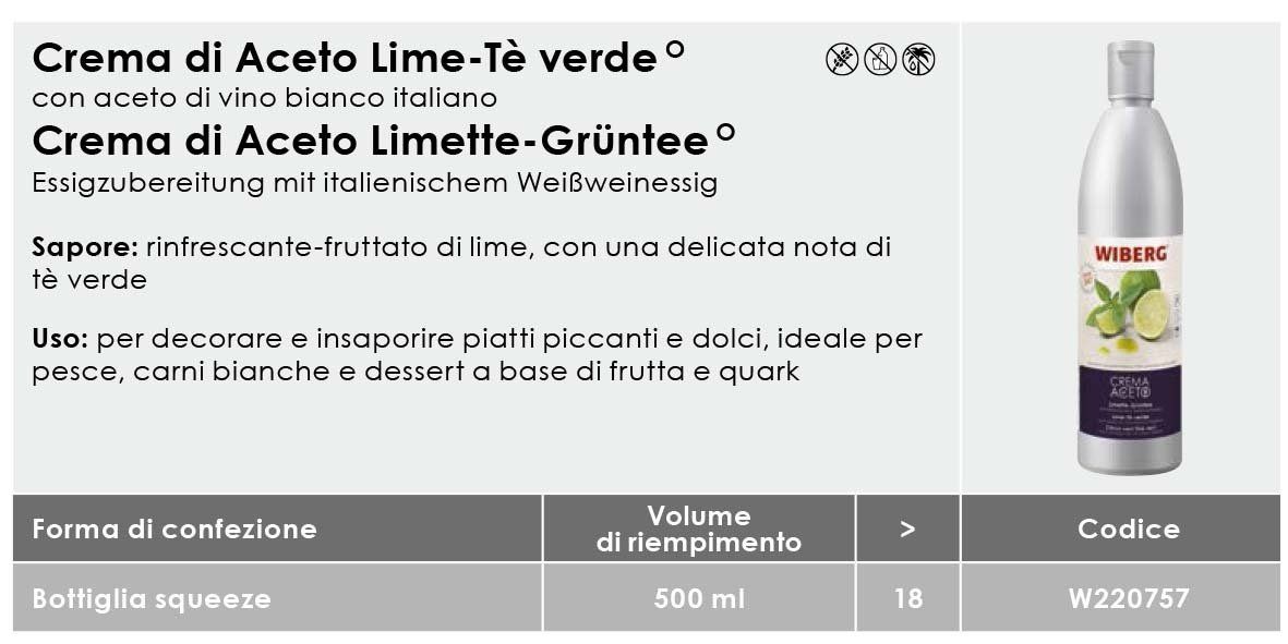 Crema Di Aceto LIme-Tè Verde ml500